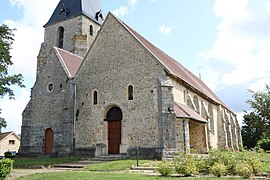 Mur sud de l'église.