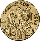 Thekla (right) with Michael III