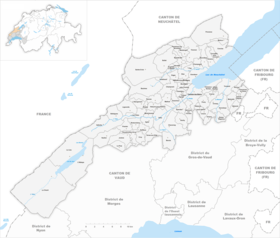 Localisation de District du Jura-Nord vaudois