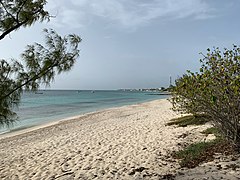 Looking north along Cockburn Town Beach, near the south end of Duke St.