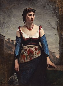 Jean-Baptiste-Camille Corot, Agostina, the Italian, 1866