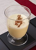 Eggnog with cinnamon