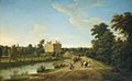 George Lambert, 'View of Dunton Hall, Lincolnshire' (1739)