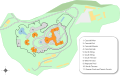 Map of Hearst Castle and its grounds