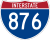 Interstate 876 marker