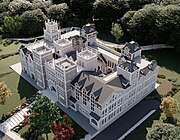 Aerial view of the campus