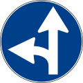 Drive straight or turn left