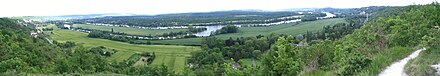 Panorama de la boucle de la Seine à la Roche-Guyon