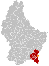 Localização de Remich em Luxemburgo