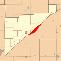 Location in Merrick County