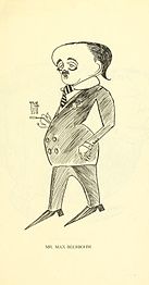 Caricature of Max Beerbohm