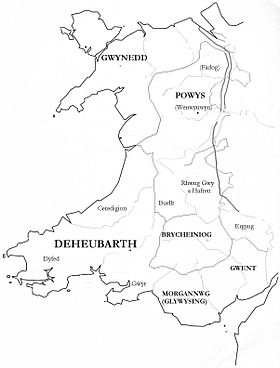 Localização de Teyrnas Powys