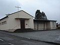 Chapelle Notre Dame du Bon Accueil au Giboulon. Inauguration 18 septembre 1955. Extension réalisée en 1971.