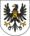 Coat of arms of Duchy of Prussia (1525 –1633) with the letter "S" from Sigismund I the Old