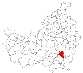 Location in Cluj County