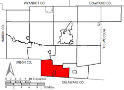 Location of Prospect Township in Marion County