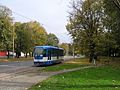 Modernizirani tramvaj tipa ČKD-Tatra T3R.PV u Osijeku sa stražnje strane