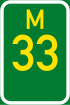 Metropolitan route M33 shield