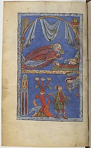 Miniature illustration from the crypt of the cathedral (13th century)