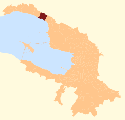 Location of Repino in Saint Petersburg