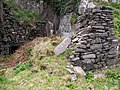 Ruins of St Medan's chapel and cave. location NX1431.