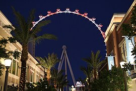 The Las Vegas High Roller is the second tallest Ferris wheel in the world.