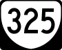 State Route 325 marker