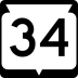 State Trunk Highway 34 marker