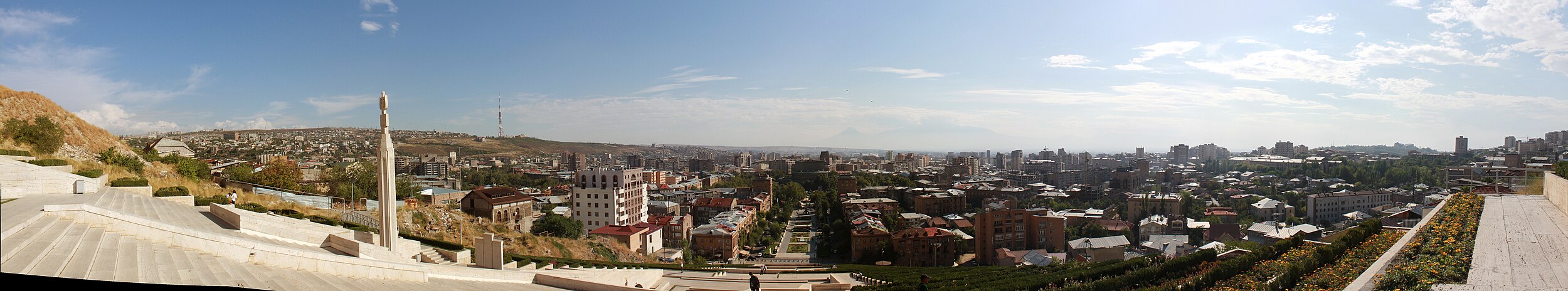 منظر بانورامي لمدينة يريفان.