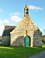 Chapelle Saint-Tugdual : pignon est et clocher.