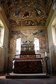 Ceiling over the chapel's main altar