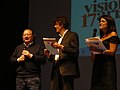 2008. Cesare Gigli in giuria sul palco per presentare i vincitori