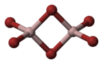 Struktur des Aluminiumbromid-Dimers