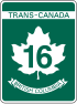 Highway 16 marker