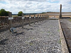 Le carré militaire de soldats morts pour la France pendant la Première Guerre mondiale.