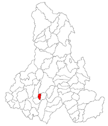 Location in Harghita County