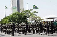 Desfile de tropa do Exército Brasileiro.