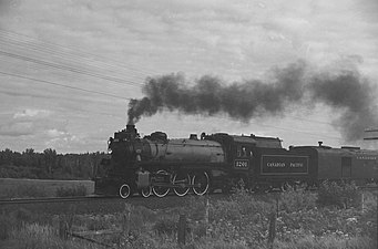 CP1201, the last steam locomotive built at the CPR Angus Shops.