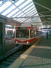 A Calgary Transit light rail train arriving at Anderson Station in 2007