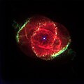 The Cat's Eye Nebula (June 28, 1995;[53] July 4, 1996;[54] August 2, 1997;[55] November 1, 1998;[56] October 31, 1999;[57] March 24, 2002;[58] November 12, 2006;[59] December 27, 2009;[60] August 26, 2012;[61] July 3, 2016[62])