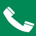 Emergency telephone for first-aid or escape