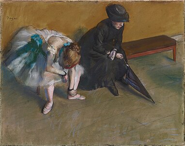 Waiting, by Edgar Degas