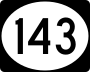 Highway 143 marker