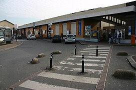 La gare de Melun avant sa restauration.