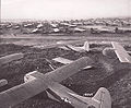 The 101st Airborne Division was reinforced with twelve glider serials on September 18. Here, Waco gliders are lined up on an English airfield in preparation for the next lift to Holland.