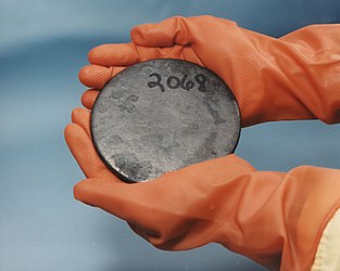 Billet of enriched uranium