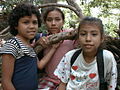 3 girls from San Ramon, Honduras in 1999.