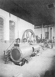 Historische Dampfmaschine für die Walzenstraße in der Produktion bei Idealspaten in Herdecke