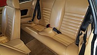 Rear seats of a 1982 XJ-S HE coupé, showing the 2+2 seating layout