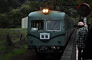 川根温泉笹間渡駅ホーム（2015年4月）